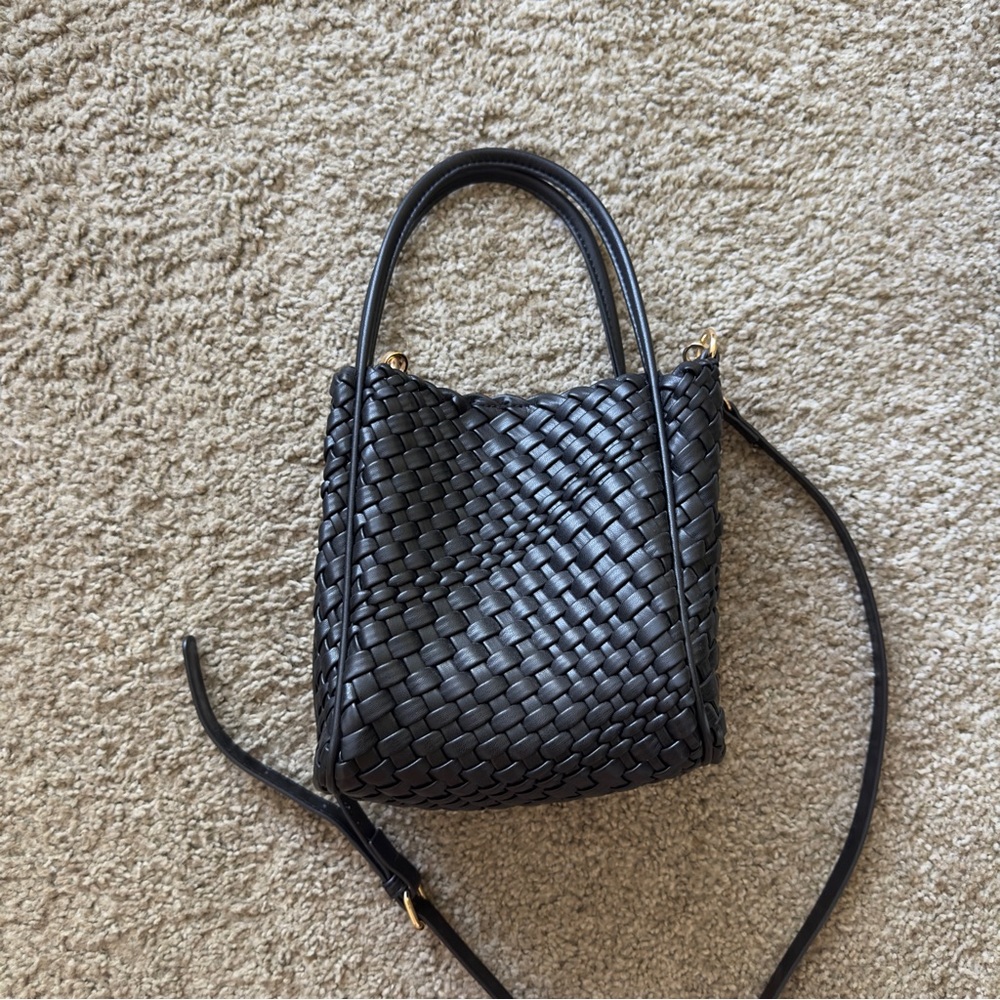 Anthropologie Hollace Tote Woven mini Handbag